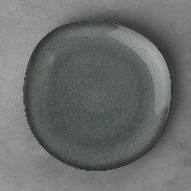 Set 6 piatti piani Lave Gris Villeroy & Boch in terracotta grigia 28 cm