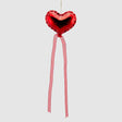 EDG Addobbo Decorazione Pendaglio Palloncino Cuore Albero di Natale Rosso 12cm Vetro