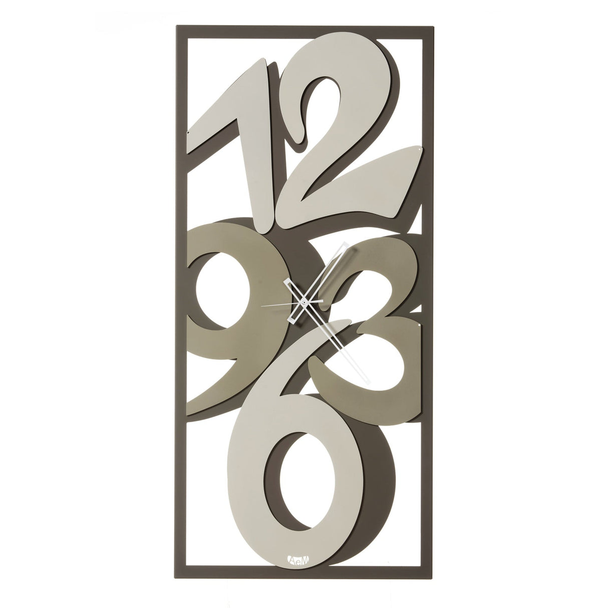 ARTI & MESTIERI Orologi da Parete Moderno Vision Fango, Avorio E Sabbia