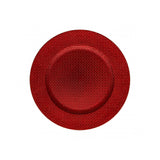 BRANDANI Sottopiatto Intreccio Set 4 Pezzi Rosso 33cm Tavola di Natale
