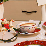 VILLEROY & BOCH Toy's Delight Tazza Caffelatte 300ml con Piattino 19cm Tavola Natalizia