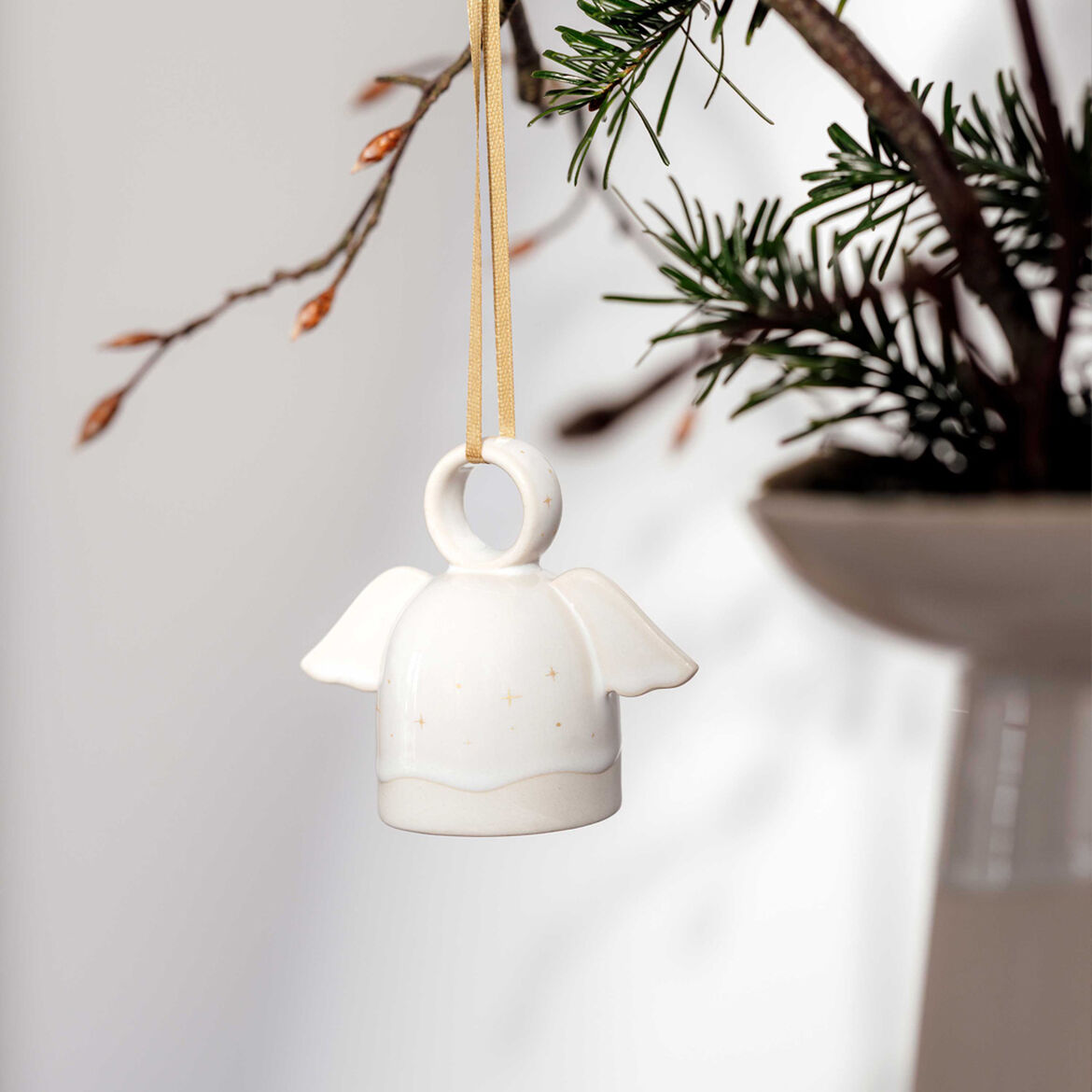 VILLEROY & BOCH Winter Glow Addobbo Appendino Angelo 7,5cm Porcellana
