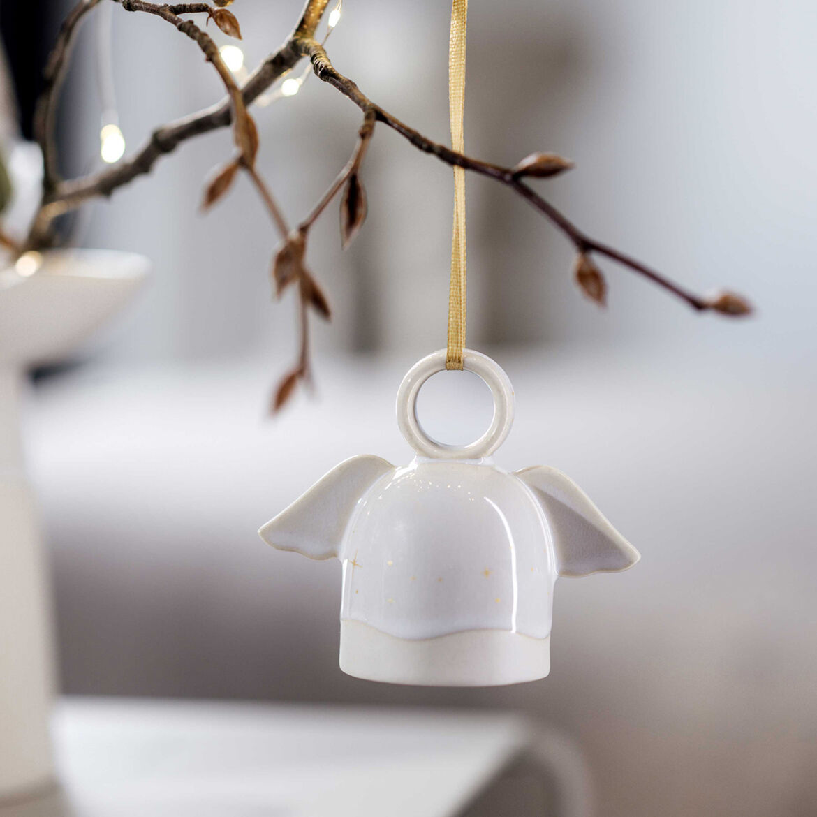 VILLEROY & BOCH Winter Glow Addobbo Appendino Angelo 7,5cm Porcellana