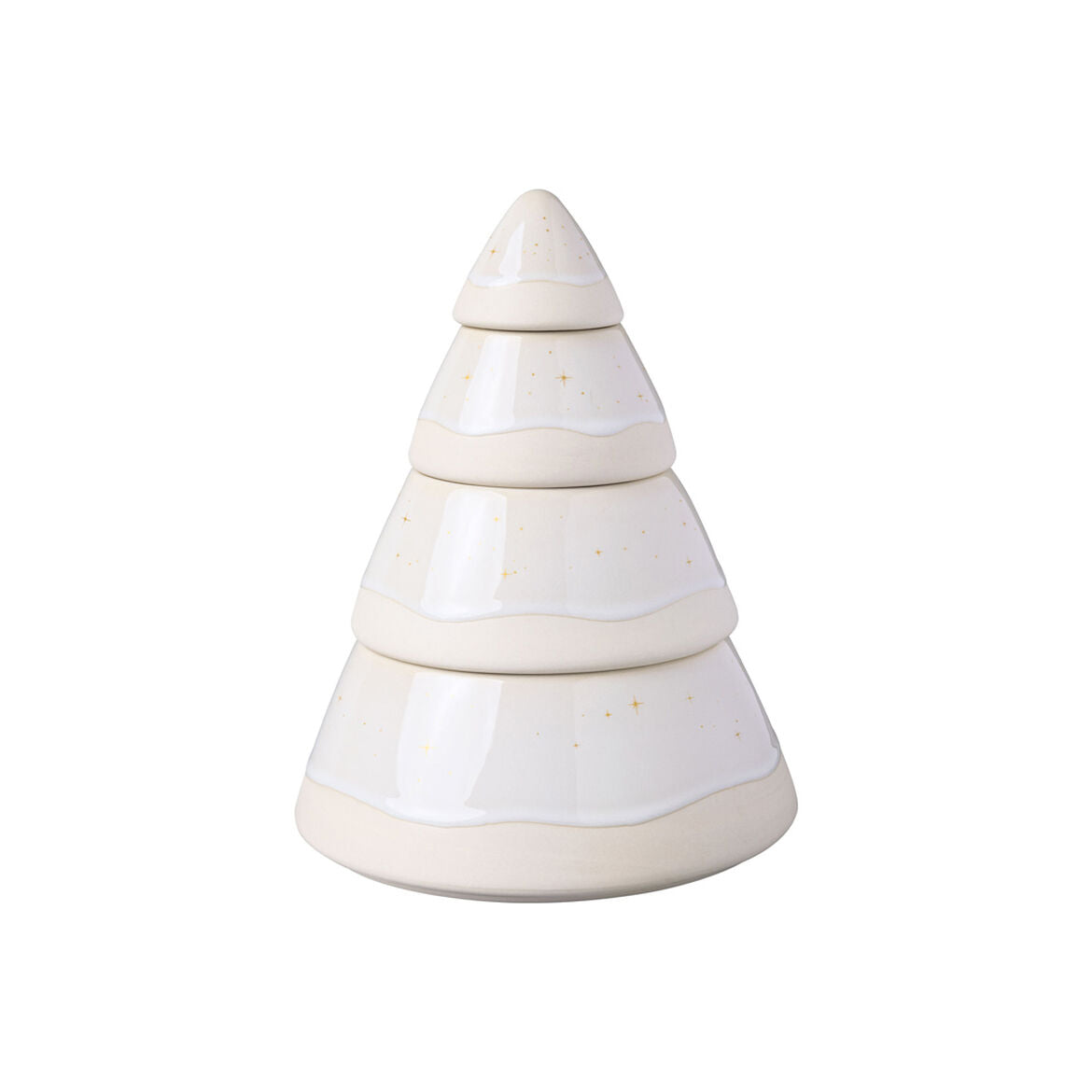 VILLEROY & BOCH Winter Glow Scatola Biscottiera Albero 18cm Porcellana