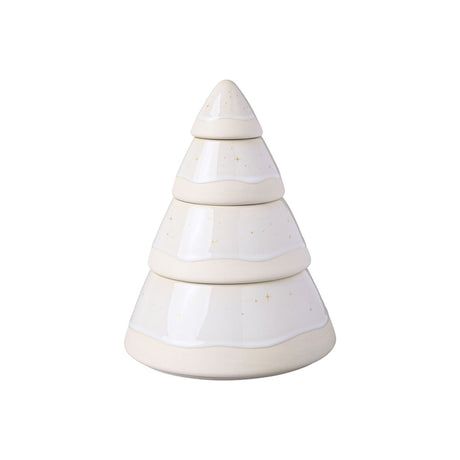 VILLEROY & BOCH Winter Glow Scatola Biscottiera Albero 18cm Porcellana