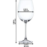 NACHTMANN Vivendi Bordeaux Red Wine Glass Set 4 Pieces 763ml Crystal