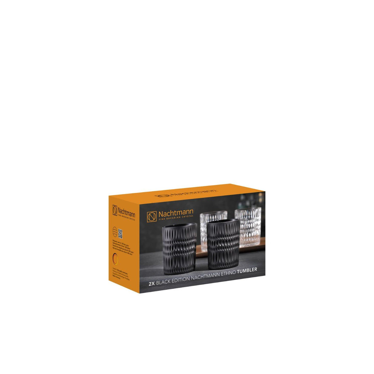 NACHTMANN Ethno Tumbler Bicchiere Acqua Whisky Set 2 Pezzi 304ml Cristallo