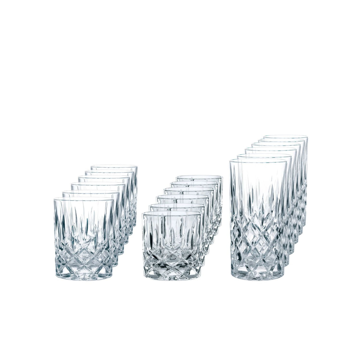 NACHTMANN Noblesse Set 18 Pezzi Bicchiere Long Drink Whisky Sof Cristallo