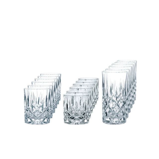 NACHTMANN Noblesse Set 18 Pezzi Bicchiere Long Drink Whisky Sof Cristallo
