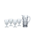 NACHTMANN Noblesse Brocca Caraffa 1L con 4 Calici 350ml Cristallo