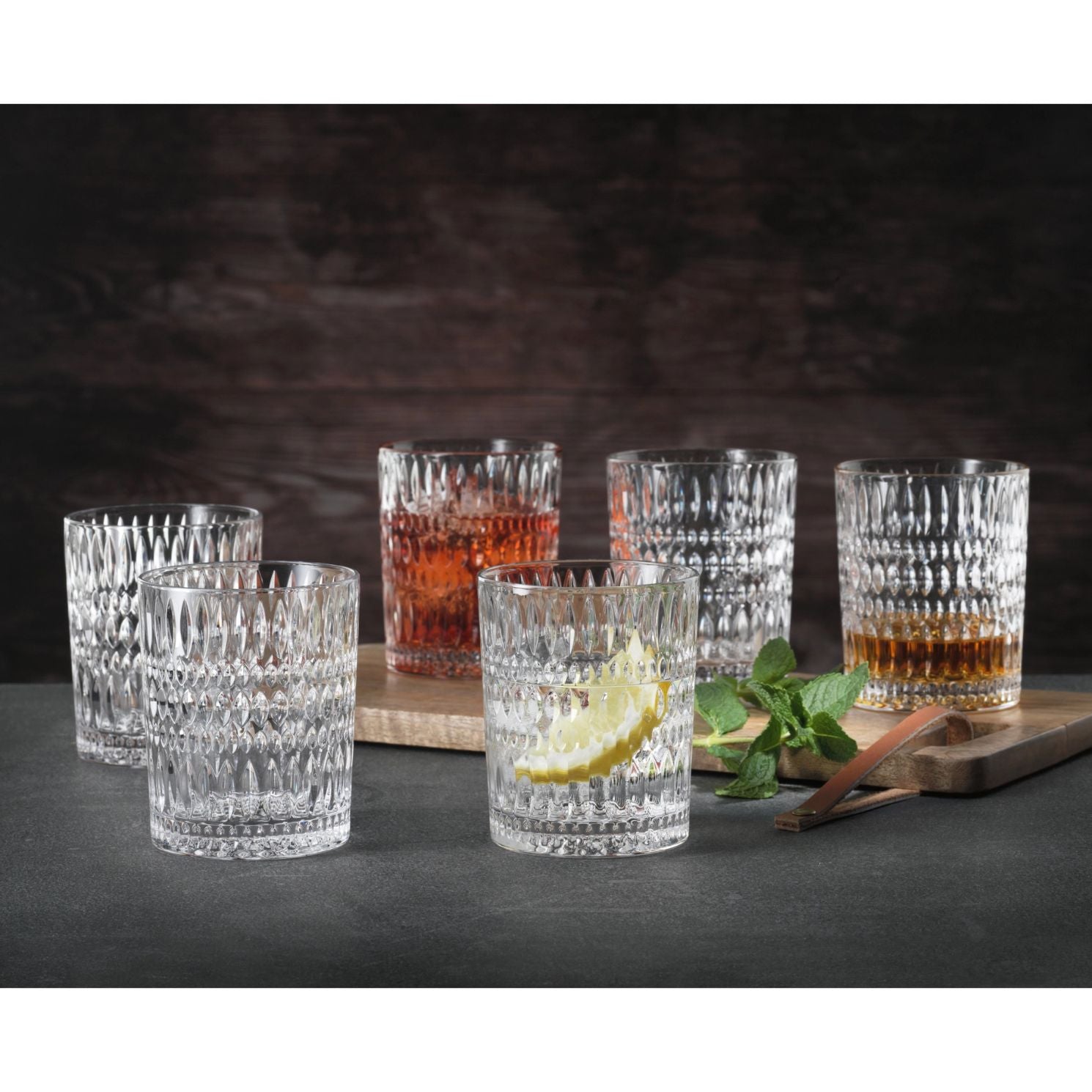 NACHTMANN Ethno Tumbler Bicchiere Tumbler Whisky Set 6 Pezzi 304ml Cristallo