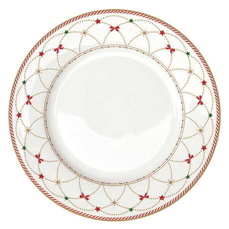 EASY LIFE Nutcracker Twist Schiaccianoci Servizio Tavola Piatti Set 18 Pezzi Porcellana Tavola di Natale