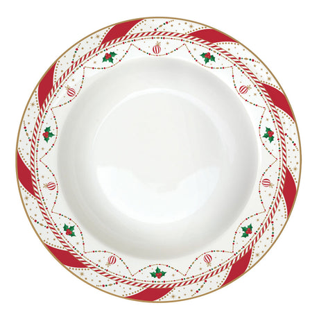EASY LIFE Nutcracker Twist Schiaccianoci Servizio Tavola Piatti Set 18 Pezzi Porcellana Tavola di Natale