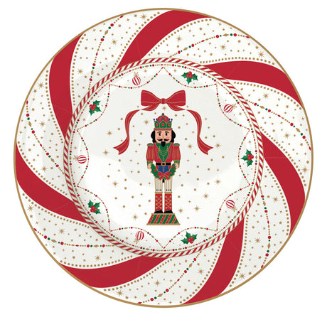 EASY LIFE Nutcracker Twist Schiaccianoci Servizio Tavola Piatti Set 18 Pezzi Porcellana Tavola di Natale