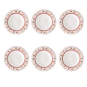 Piatto fondo Toy's Delight Villeroy & Boch in porcellana decoro natalizio 23 cm