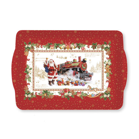EASY LIFE Christmas Memories Vassoio con Manici 33x22cm Melamina