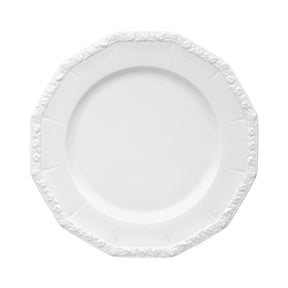 Piatto segnaposto Rosenthal Maria in porcellana bianca ottagonale 31 cm