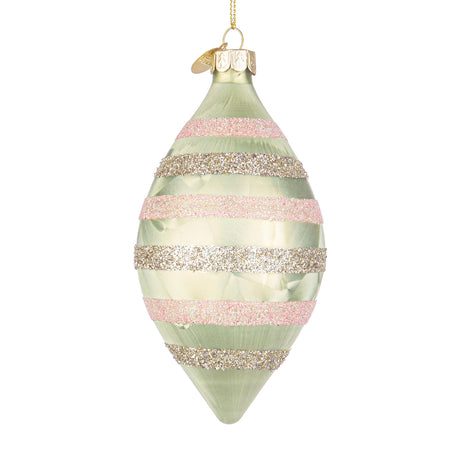 BIZZOTTO Pendaglio Sfera Pallina in Vetro per Albero di Natale 13cm Chrystal Verde