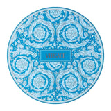 VERSACE Barocco Teal Piatto Segnaposto 33cm Azzurro Porcellana