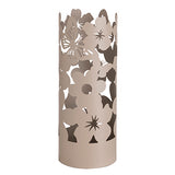 MONTEMAGGI Portaombrelli Cilindrico Flowers Metallo 49cm Tortora