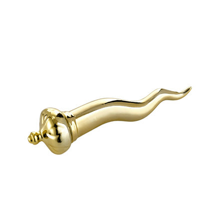 MONTEMAGGI Corno Oro 16cm Decorazione Dipinta a Mano Porcellana