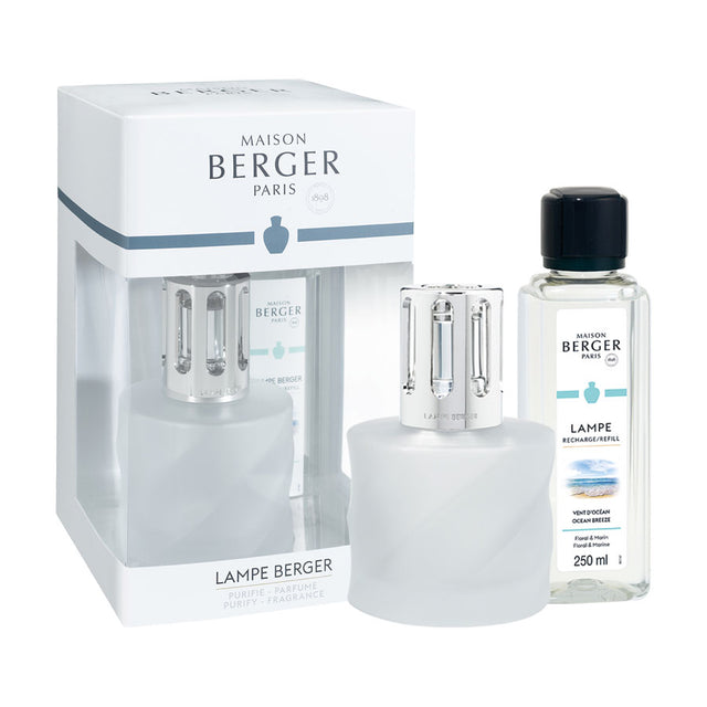 LAMPE BERGER Lampada Catalitica Spirale Givree con Flacone 250ml Ocean Breeze