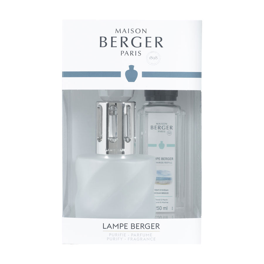 LAMPE BERGER Lampada Catalitica Spirale Givree con Flacone 250ml Ocean Breeze
