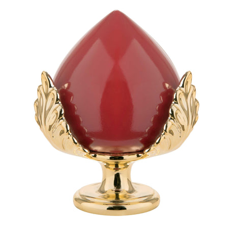 BONGELLI PREZIOSI Pumo Pomo Pugliese Rosso Oro Decorazione 17cm Marmorino