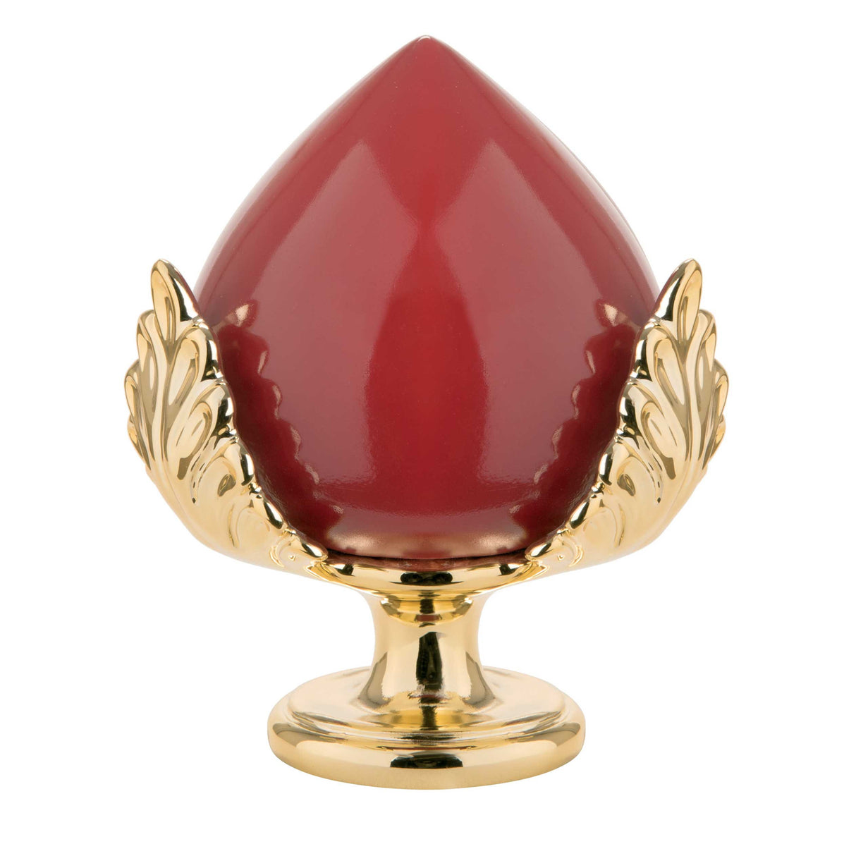 BONGELLI PREZIOSI Pumo Pomo Pugliese Rosso Oro Decorazione 17cm Marmorino