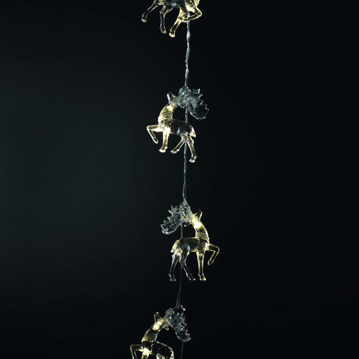 MASCAGNI CASA - Luci di Natale Filo Led c/ Cervi cm 135 Illuminazione Natalizia