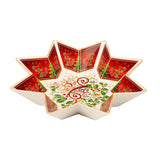 PALAIS ROYAL Pirofila Coppa Stella 32cm in Porcellana Tavola di Natale