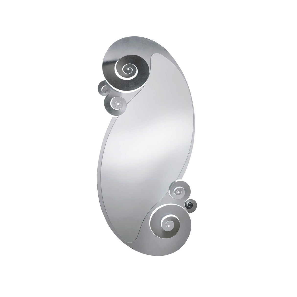 ARTI & MESTIERI Specchio Lungo da Parete Circeo Argento