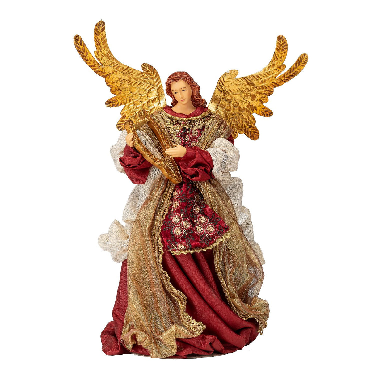NOEL by Lamart Angelo in Tessuto 36cm Rosso Decorazione di Natale