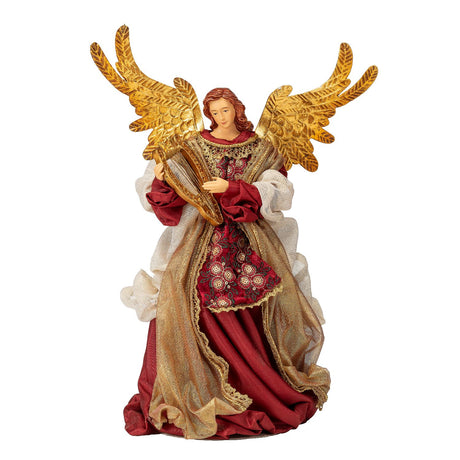 NOEL by Lamart Angelo in Tessuto 36cm Rosso Decorazione di Natale