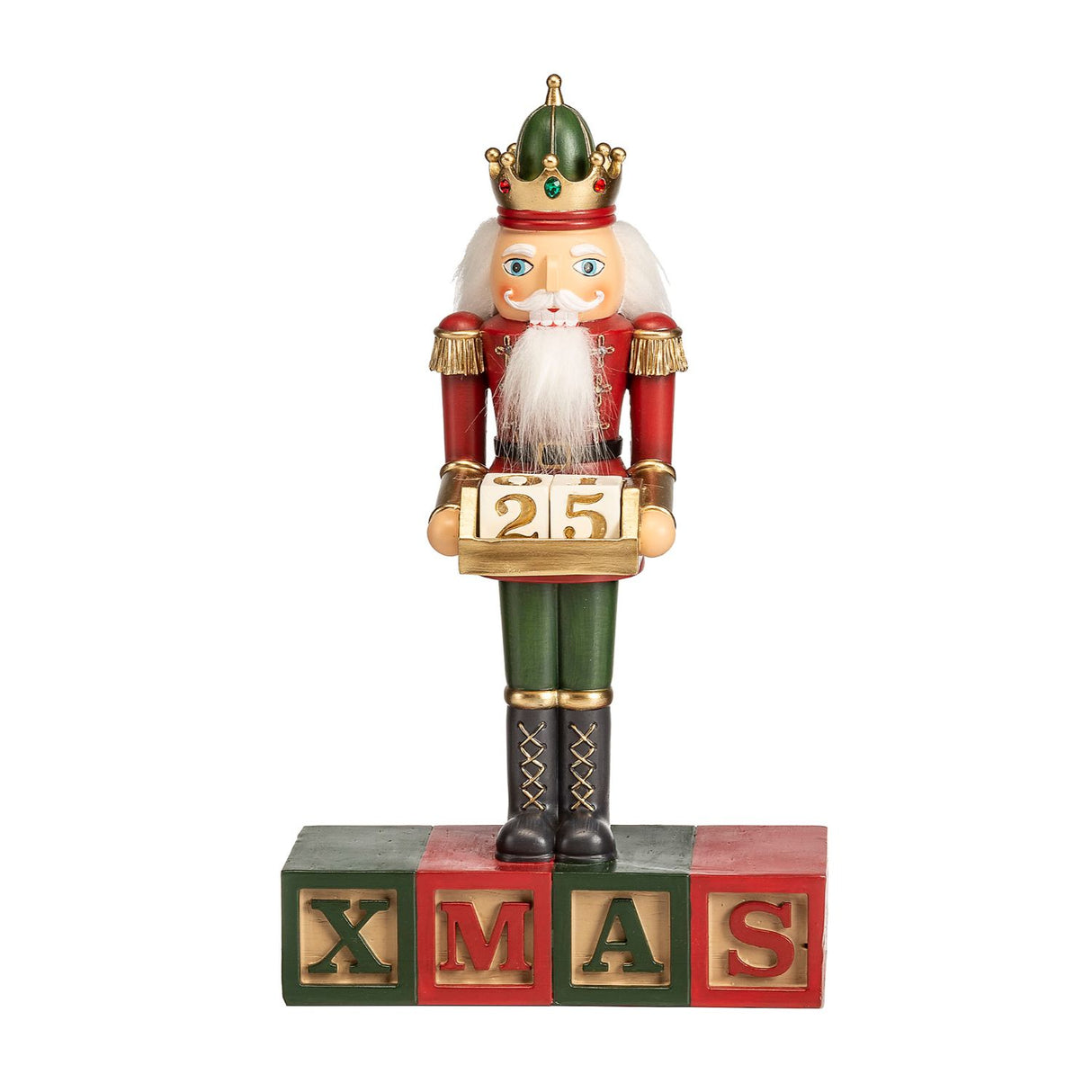 NOEL by Lamart Soldatino Schiaccianoci in Resina 35cm Decorazione di Natale