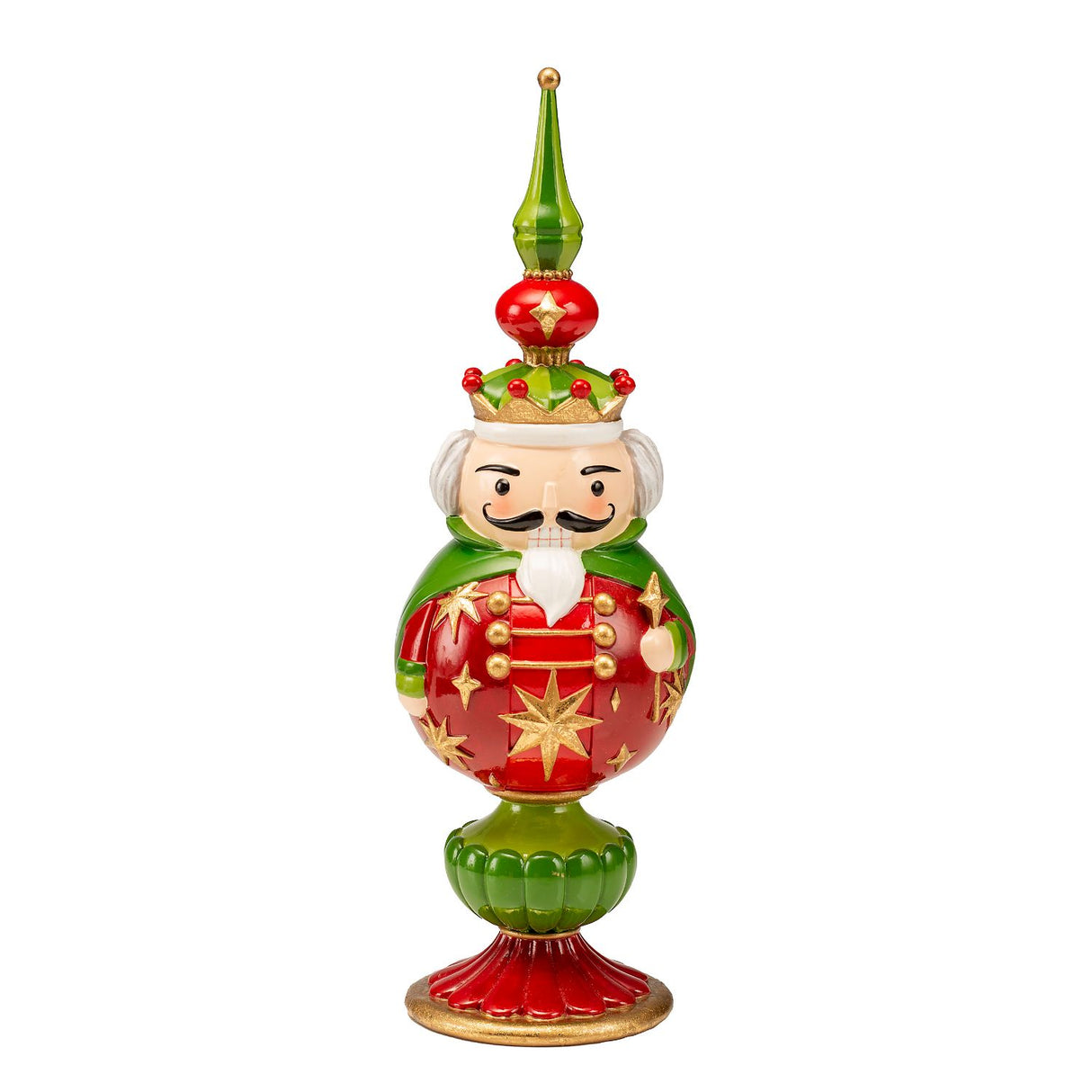 NOEL by Lamart Figura Soldatino Schiaccianoci in Resina 33,5cm Decorazione di Natale