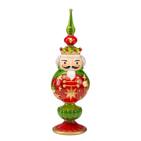 NOEL by Lamart Figura Soldatino Schiaccianoci in Resina 33,5cm Decorazione di Natale