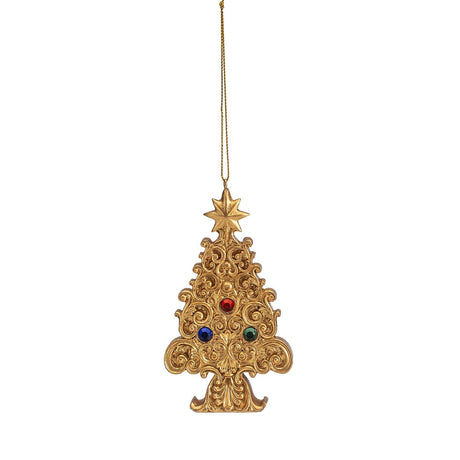 NOEL by Lamart Pendaglio Appendino per Albero di Natale Pino in Poliresina 12cm Oro