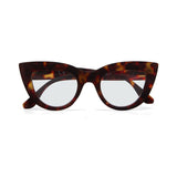 OKKIA Claudia Big Cat Eye Occhiali da Lettura Donna Avana +1.50