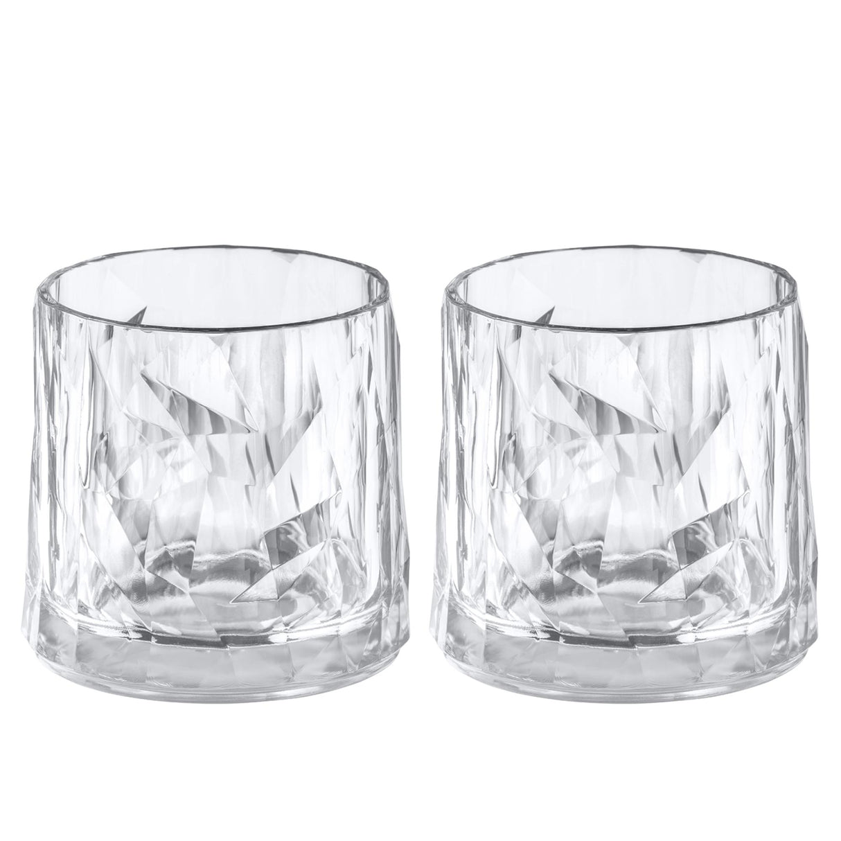 KOZIOL Set of 2 Universal Water Glasses 9cm 250ml Club No. 2 Indestructible Superglas