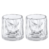 KOZIOL Set of 2 Universal Water Glasses 9cm 250ml Club No. 2 Indestructible Superglas