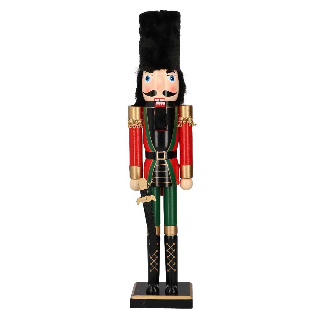 TIMSTOR Soldatino Schiaccianoci di Natale 60cm in Legno