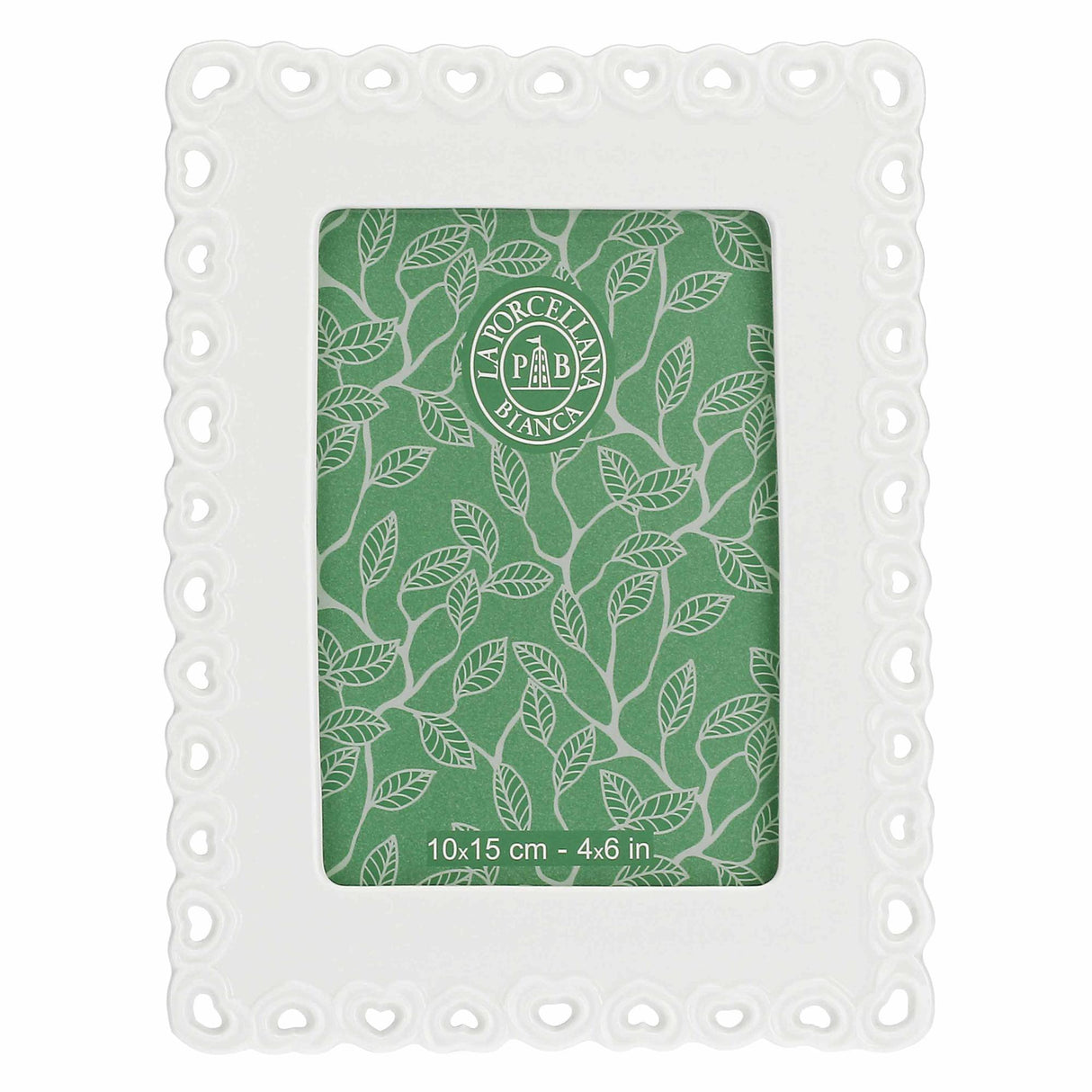LA PORCELLANA BIANCA - Valentino Portafoto Traforato 10x15cm