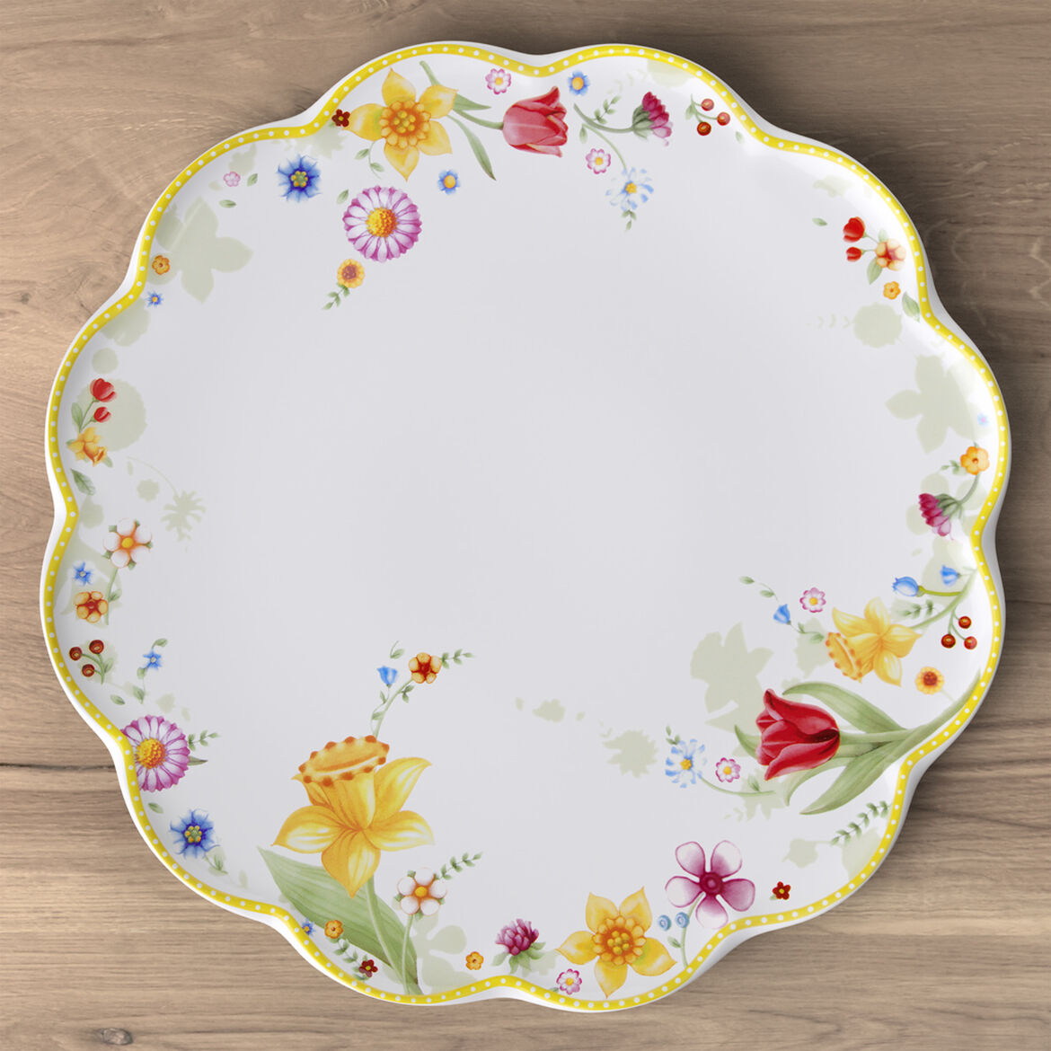 VILLEROY &amp; BOCH Spring Awakening Cake Plate 33cm Easter Table