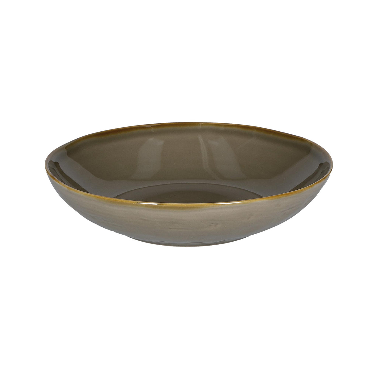 ROSE &amp; TULIPS Concerto Deep Plate Dove Gray 21cm Stoneware