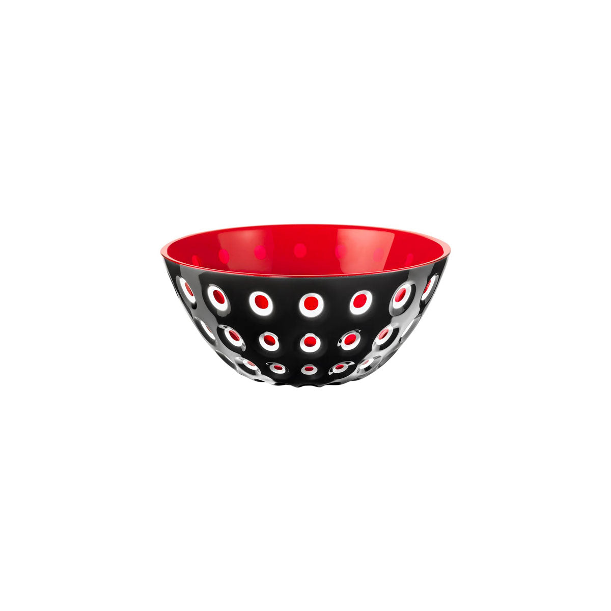 GUZZINI Le Murrine Ciotola Insalatiera 20cm Nero Rosso Plastica