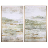 BIZZOTTO Set 2 Quadri Gallery Stampa su Tela Dipinti a Mano su Tela 110x90cm