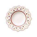 VILLEROY & BOCH Toy's Delight Piatto Fondo Bianco 6 Pezzi 26cm Tavola Natalizia