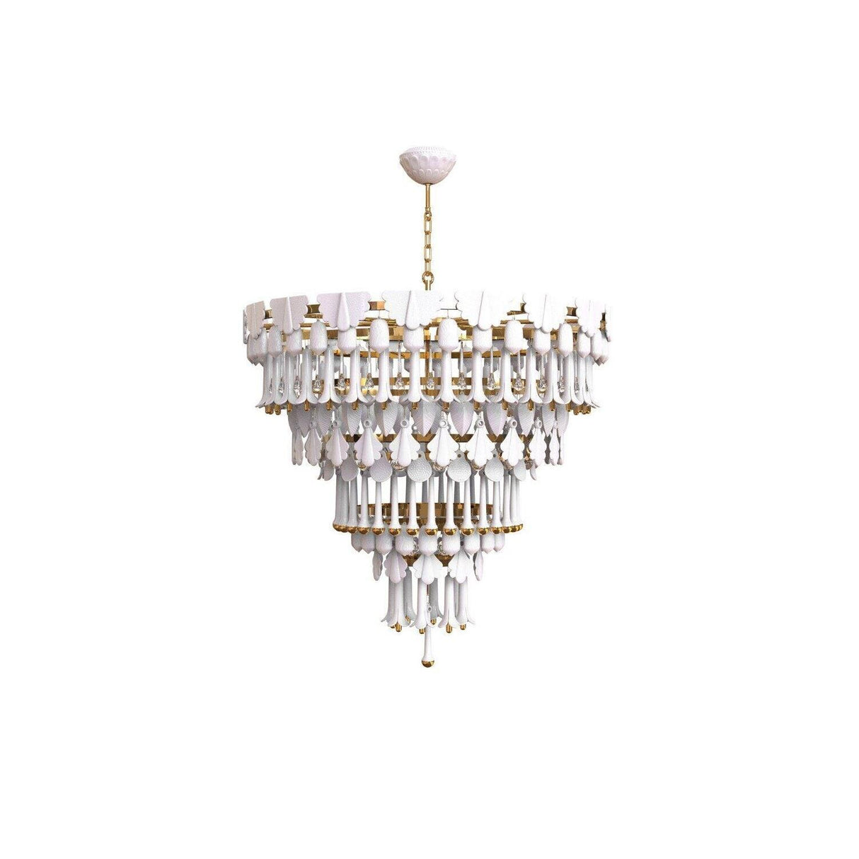 LLADRO' Chandelier Seasons 100 cm Alba 118x100cm Porcellana