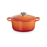 LE CREUSET Cocotte Rotonda Evolution 18cm Arancio Ghisa Vetrificata